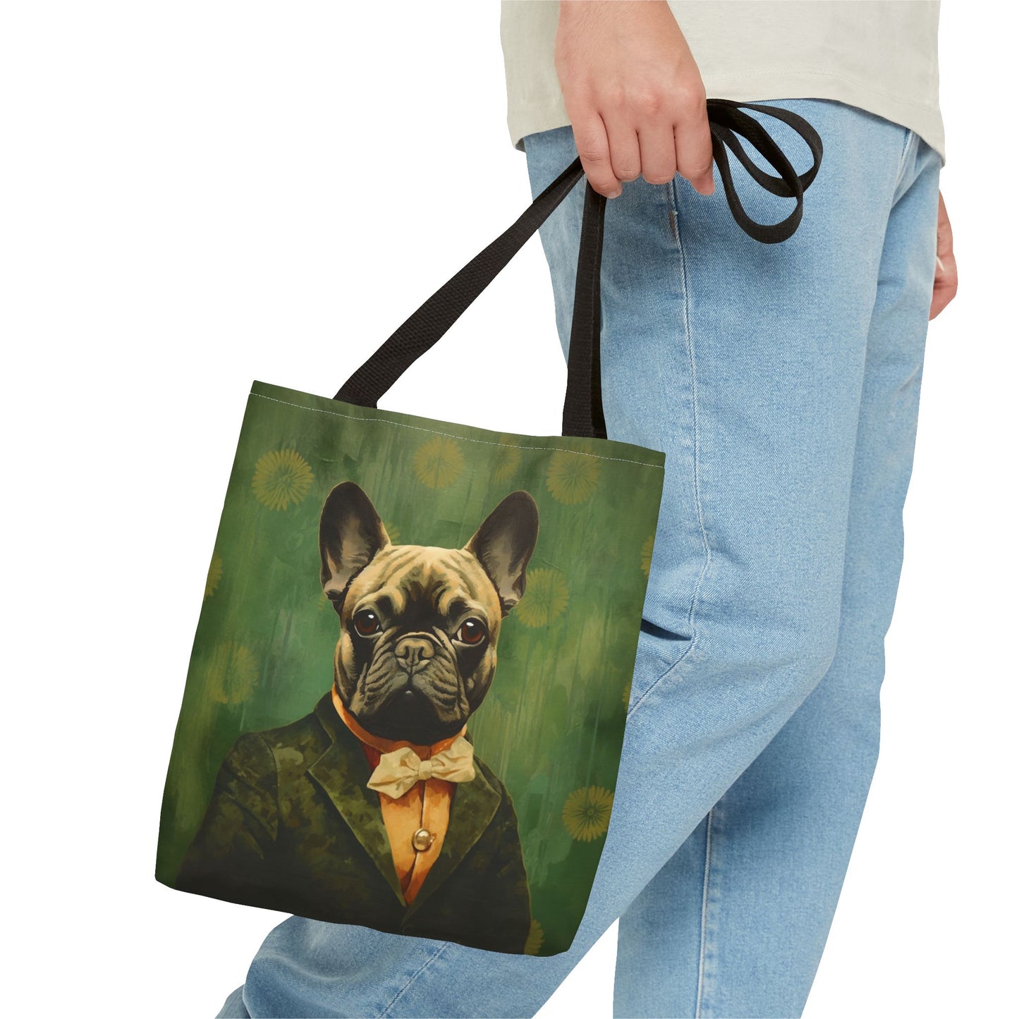 French Bulldog Canvas Tote Bag - Eco-Friendly Chic for Dog Lovers