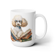 Poodle Bookworm Mug – Adorable Dog Lover Gift for Coffee & Tea Fans