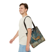 Enchanted Deer Forest Tote Bag, Eco-Friendly Gift for Nature Lovers