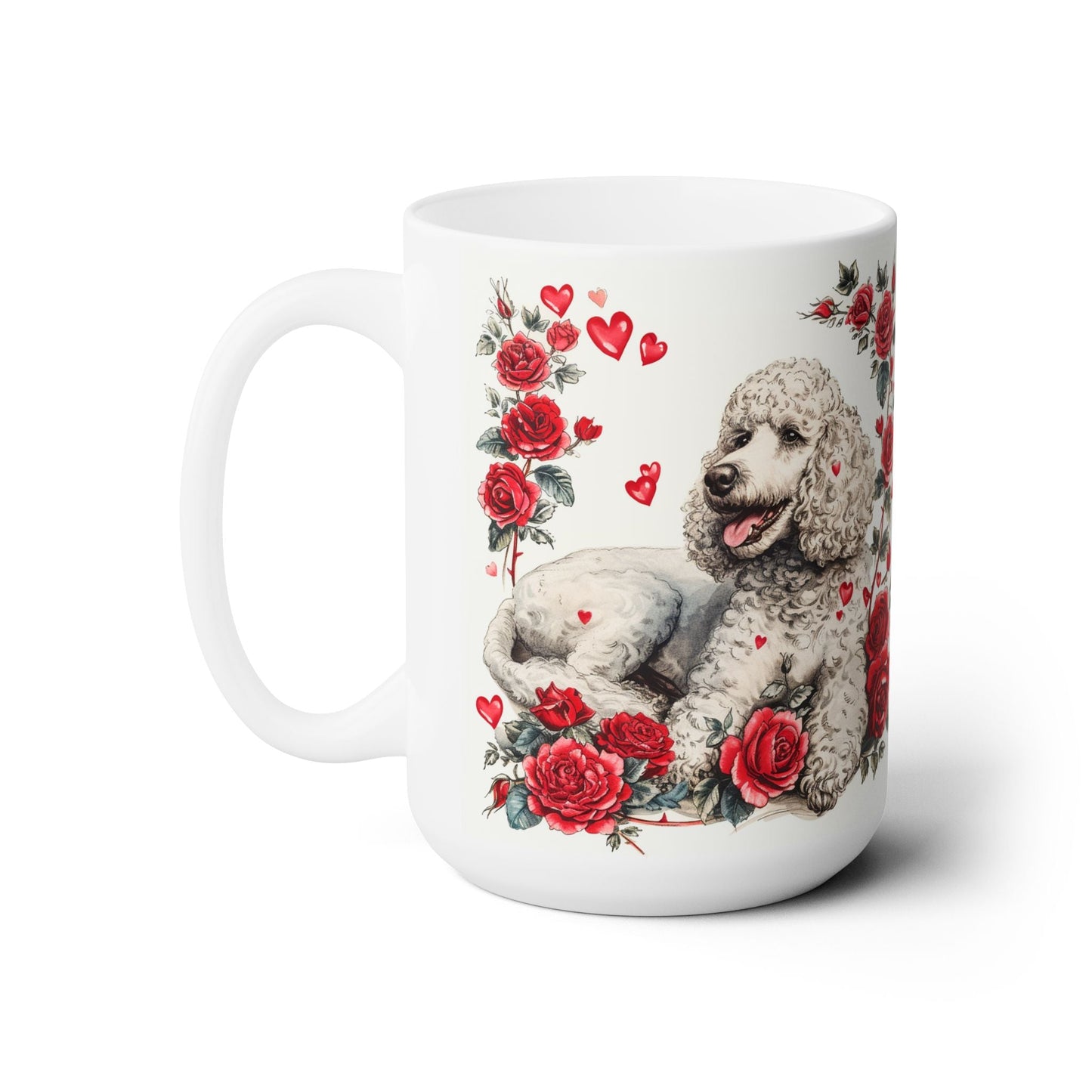 Poodle Love Valentine's Day Mug - Cute Coffee Cup for Dog Moms