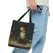 Frog-Themed Eco Tote Bag, Artistic and Nature-Inspired Canvas Bag