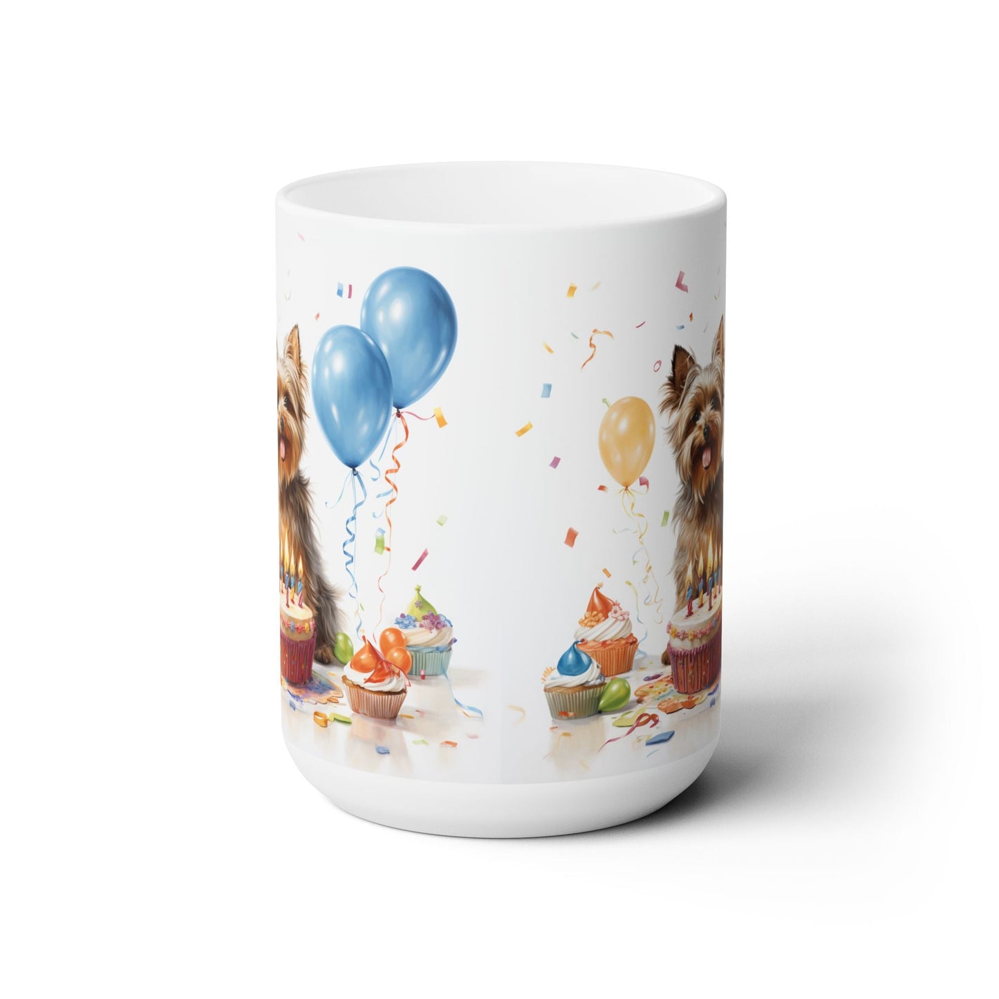 Yorkie Birthday Celebration Coffee Mug – Perfect Gift for Dog Lovers