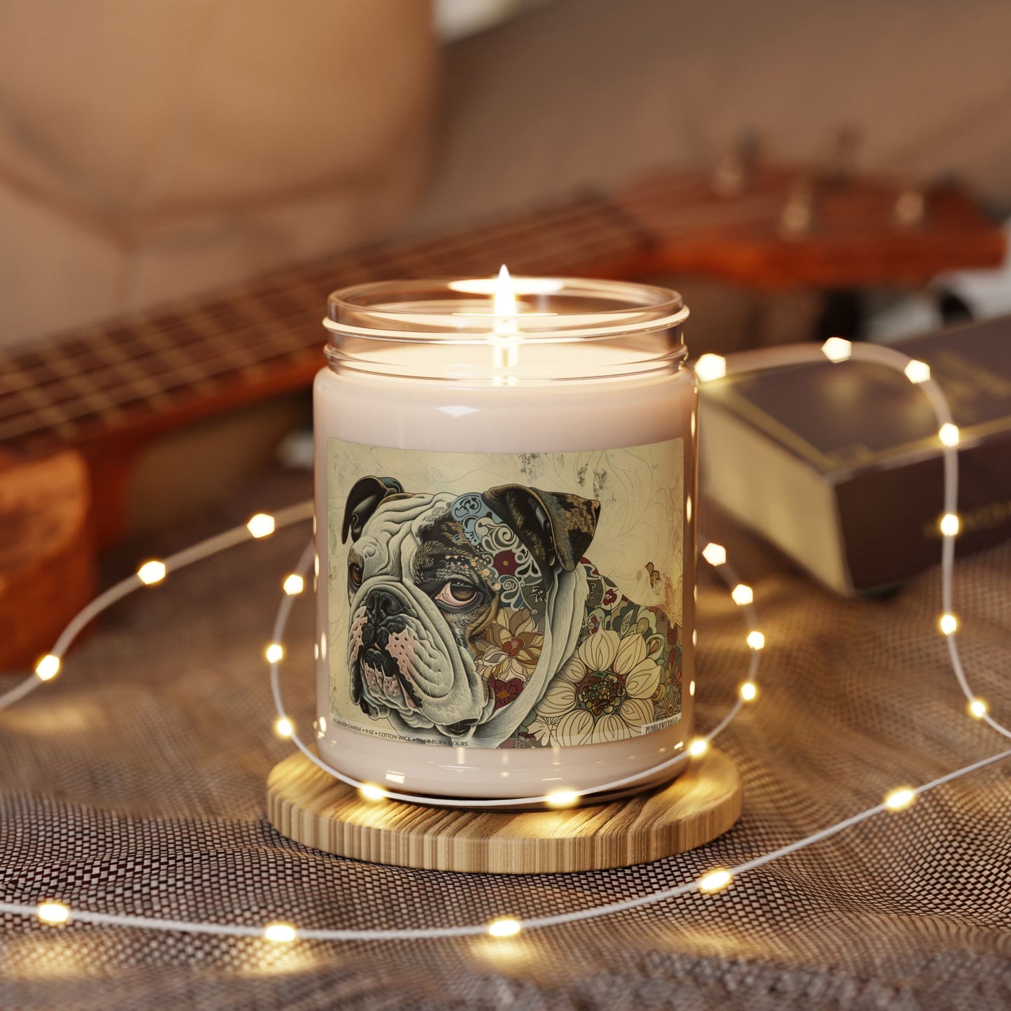 English Bulldog Vintage Soy Candle – Pet Lover’s Gift Idea