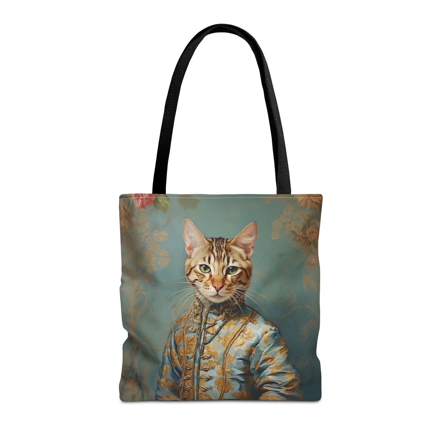 Elegant Bengal Cat Tote Bag, Artistic Eco-Friendly Canvas for Cat Lovers