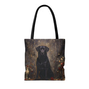 Black Labrador Elegance Tote Bag, Classic Dog Lover Gift