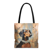 Elegant Dachshund Tote Bag - Artistic Design for Dog Lovers