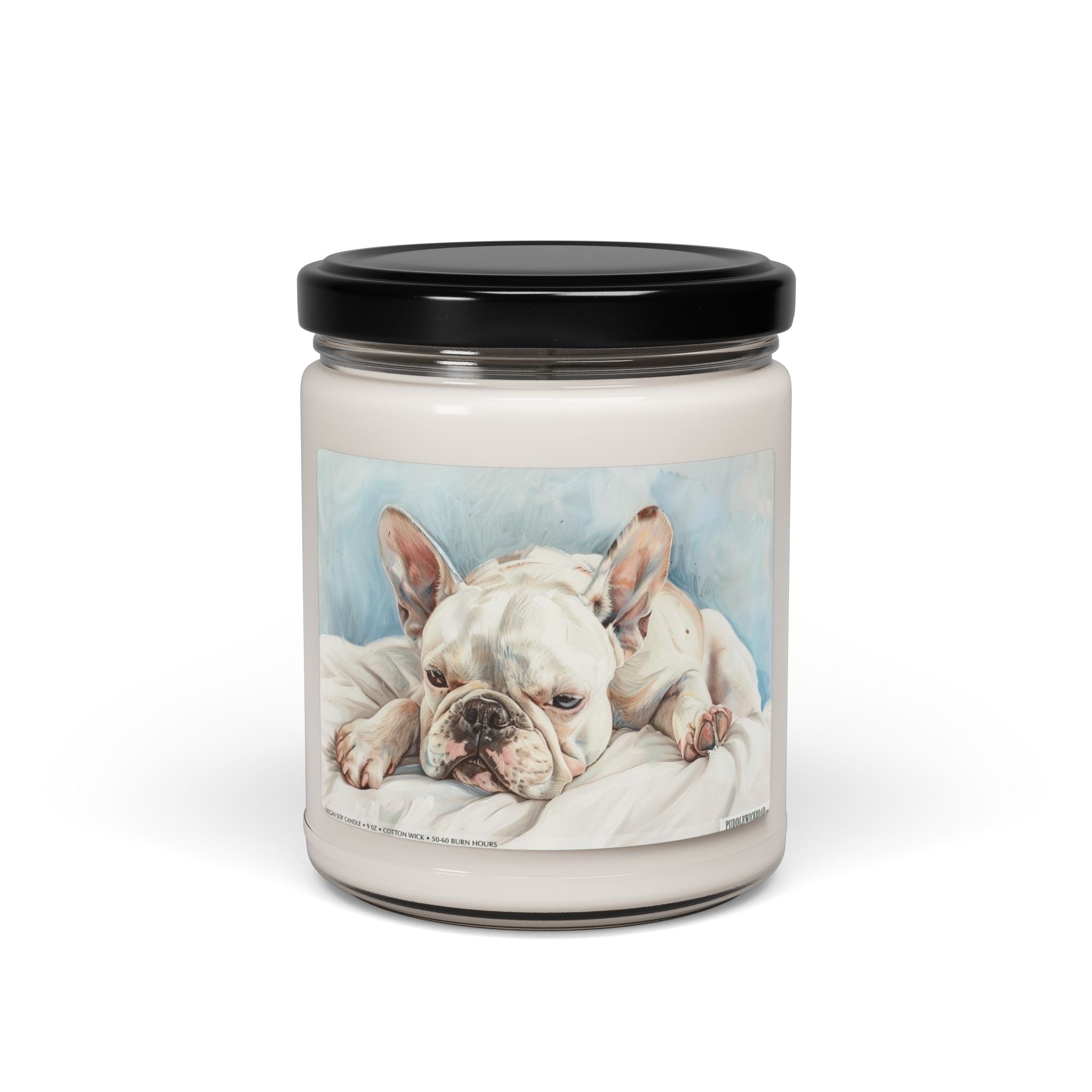 French Bulldog "Frenchie Dream" Soy Candle – Cozy Art Gift for Dog Lovers