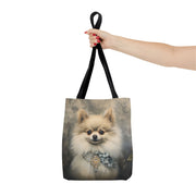 Pomeranian Elegance Tote Bag – Artful Canvas Bag for Dog Lovers