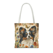 Papillon Butterfly Garden Tote Bag, Artistic Grocery & Beach Bag