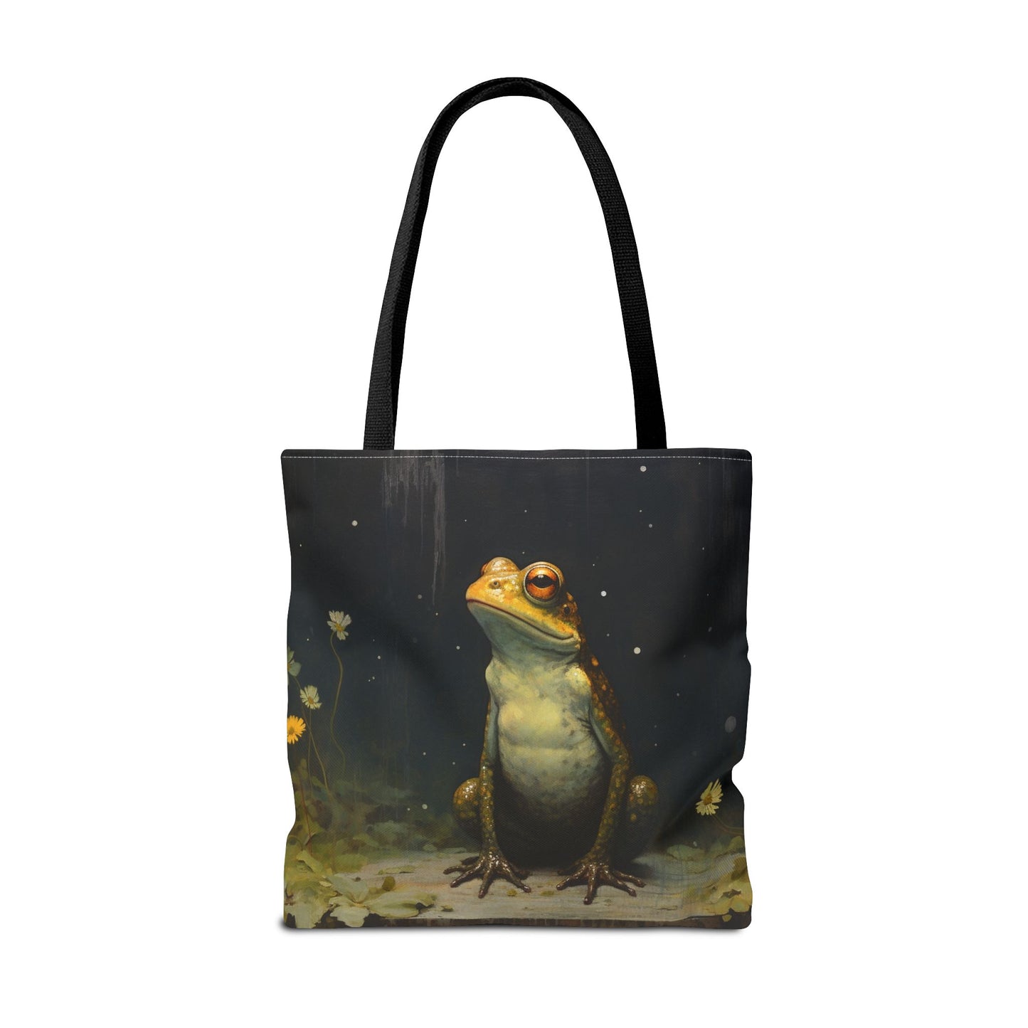 Frog-Themed Eco Tote Bag, Artistic and Nature-Inspired Canvas Bag