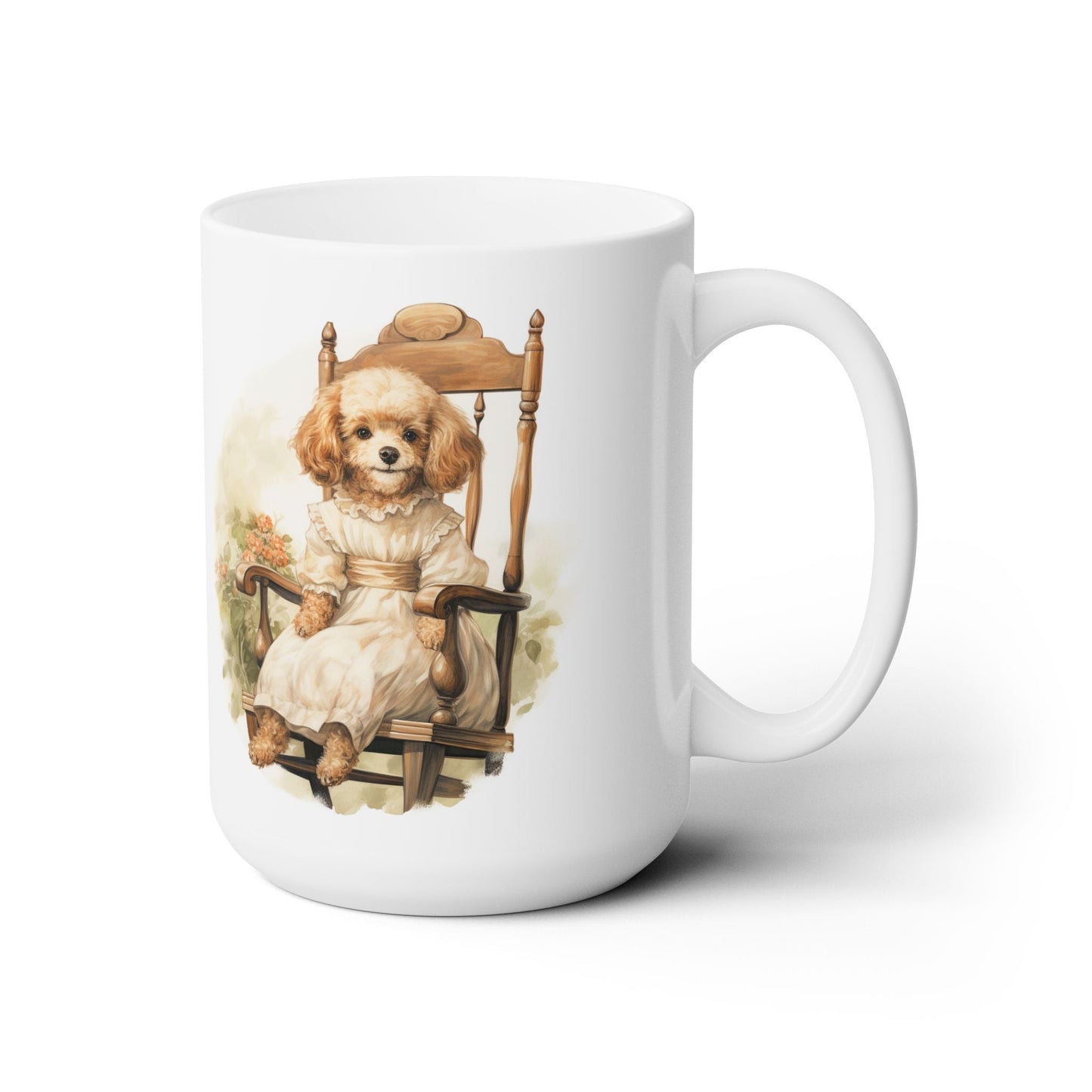 Elegant Vintage Poodle Coffee Mug – Perfect Gift for Dog Lovers