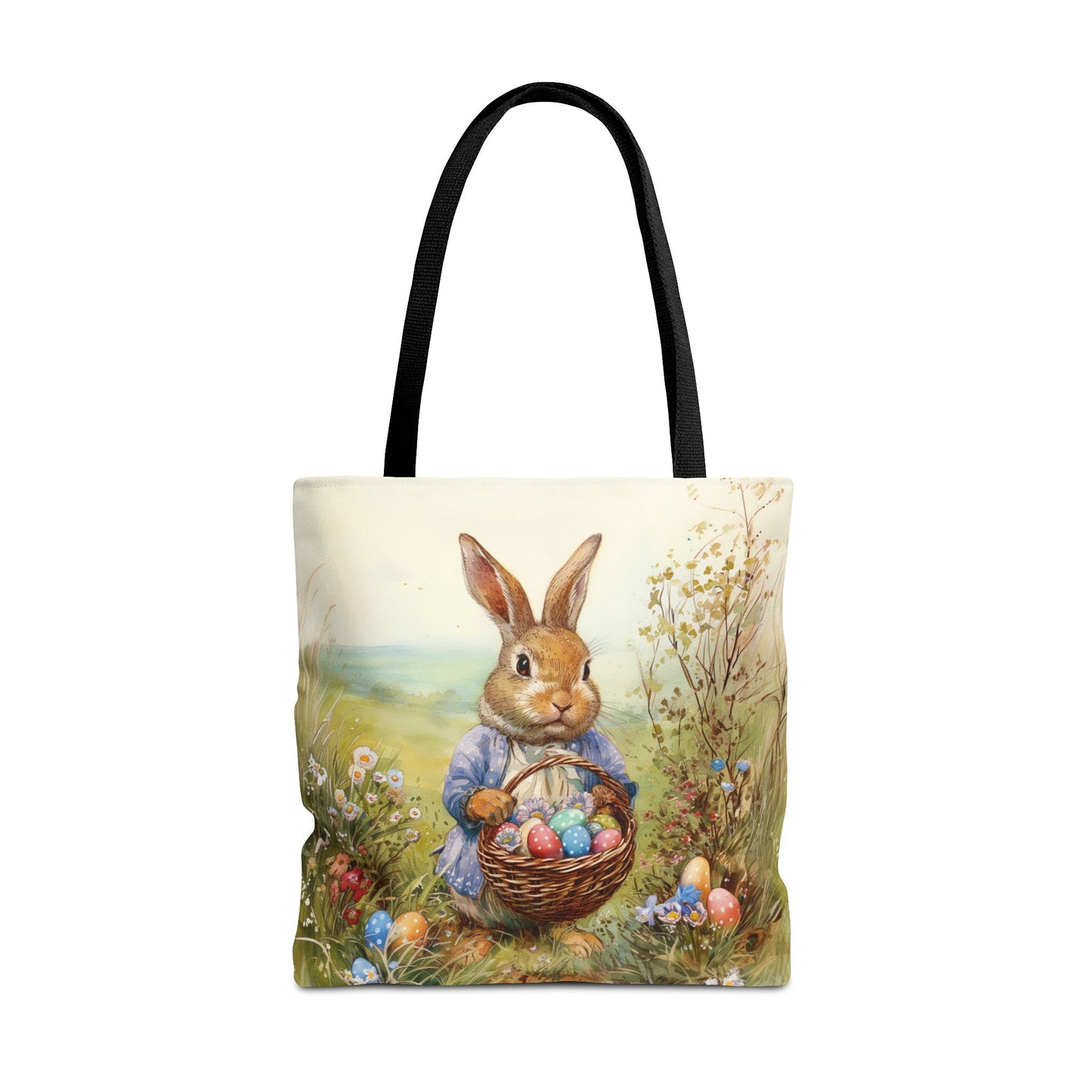 Whimsical Easter Bunny Tote Bag, Perfect for Spring Gifts