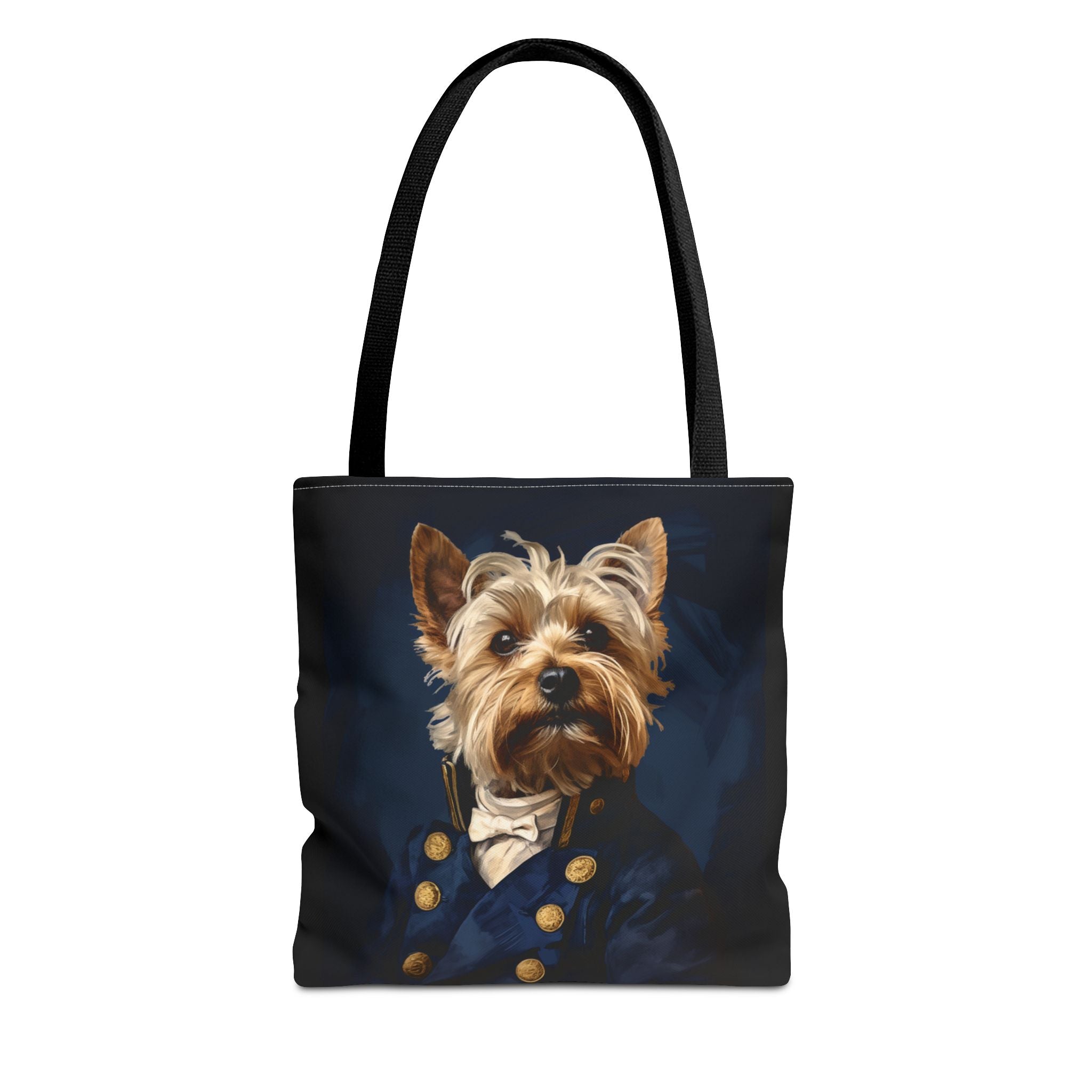 Yorkie Admiral Tote Bag, Eco-Friendly Canvas for Dog Lovers