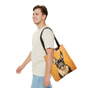 Frenchie Chic Canvas Tote – Stylish Eco-Friendly Bag for Dog Lovers