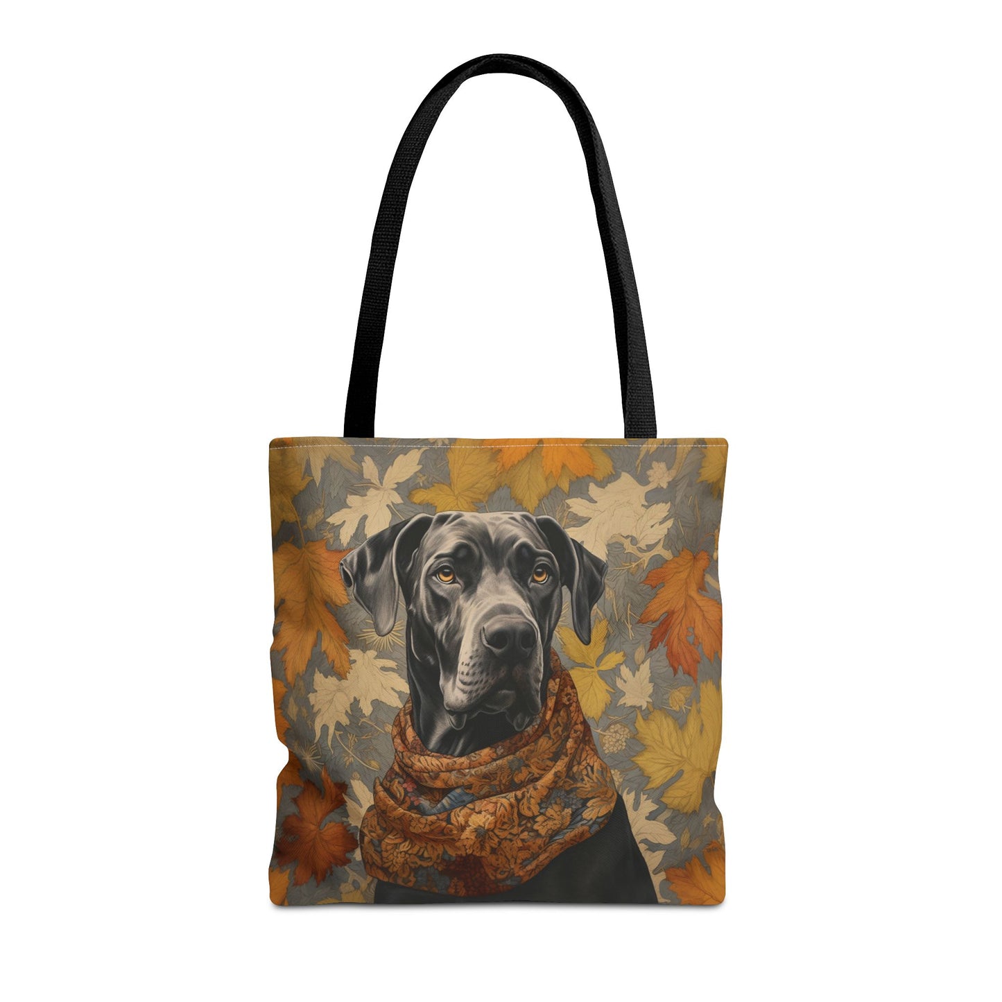 Great Dane Autumn Leaves Tote Bag, Stylish Eco-Friendly Gift for Dog Lovers