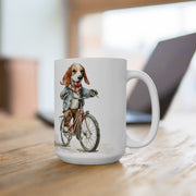 Beagle & Bicycle Mug – Adorable Coffee Cup for Dog Lovers