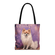 Pomeranian Canvas Tote Bag, Adorable Dog Lover's Eco Gift