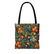 Orange Grove Canvas Tote Bag, Vibrant Citrus Design for Daily Use