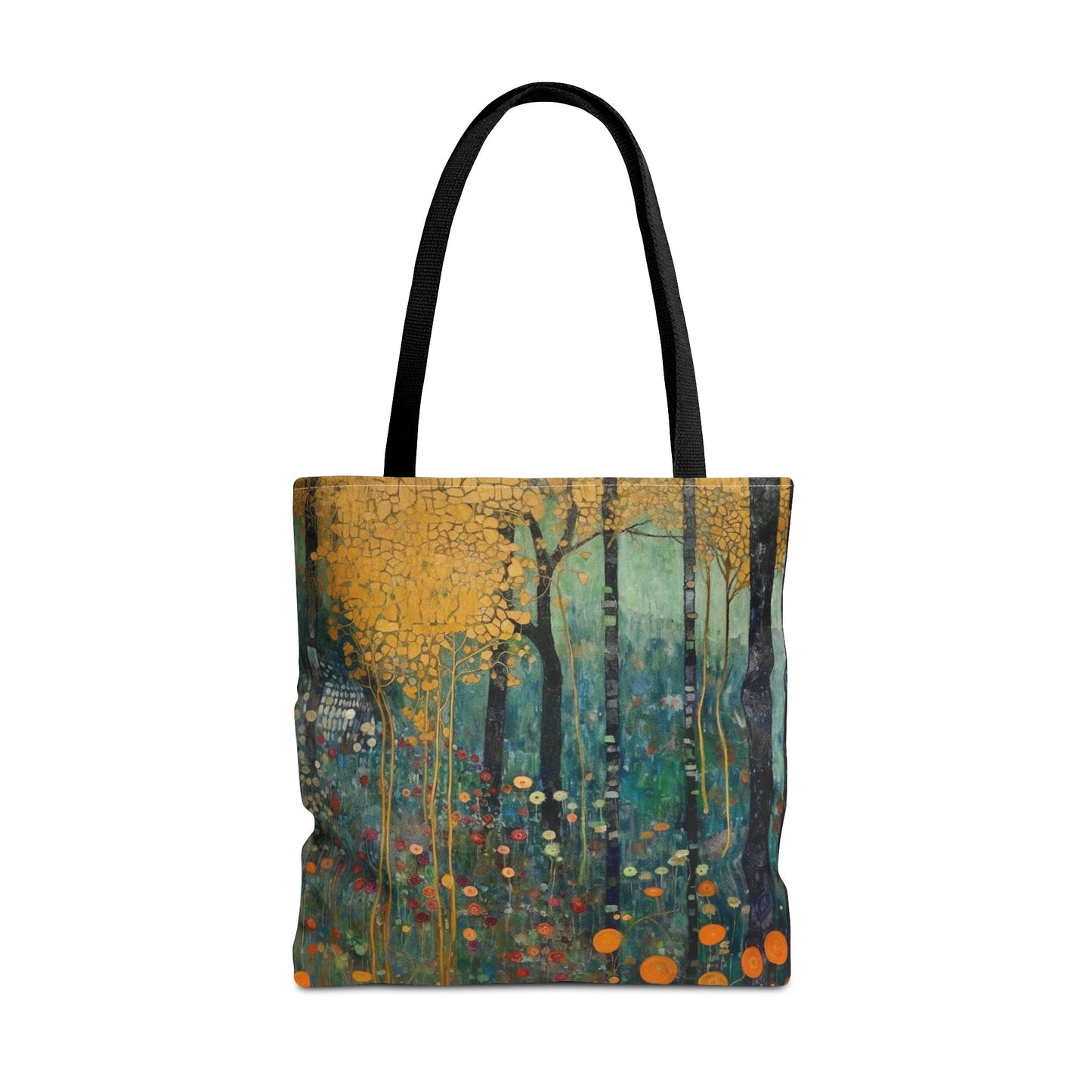 Autumn Forest Canvas Tote Bag, Artistic Eco-Friendly Shopping Bag