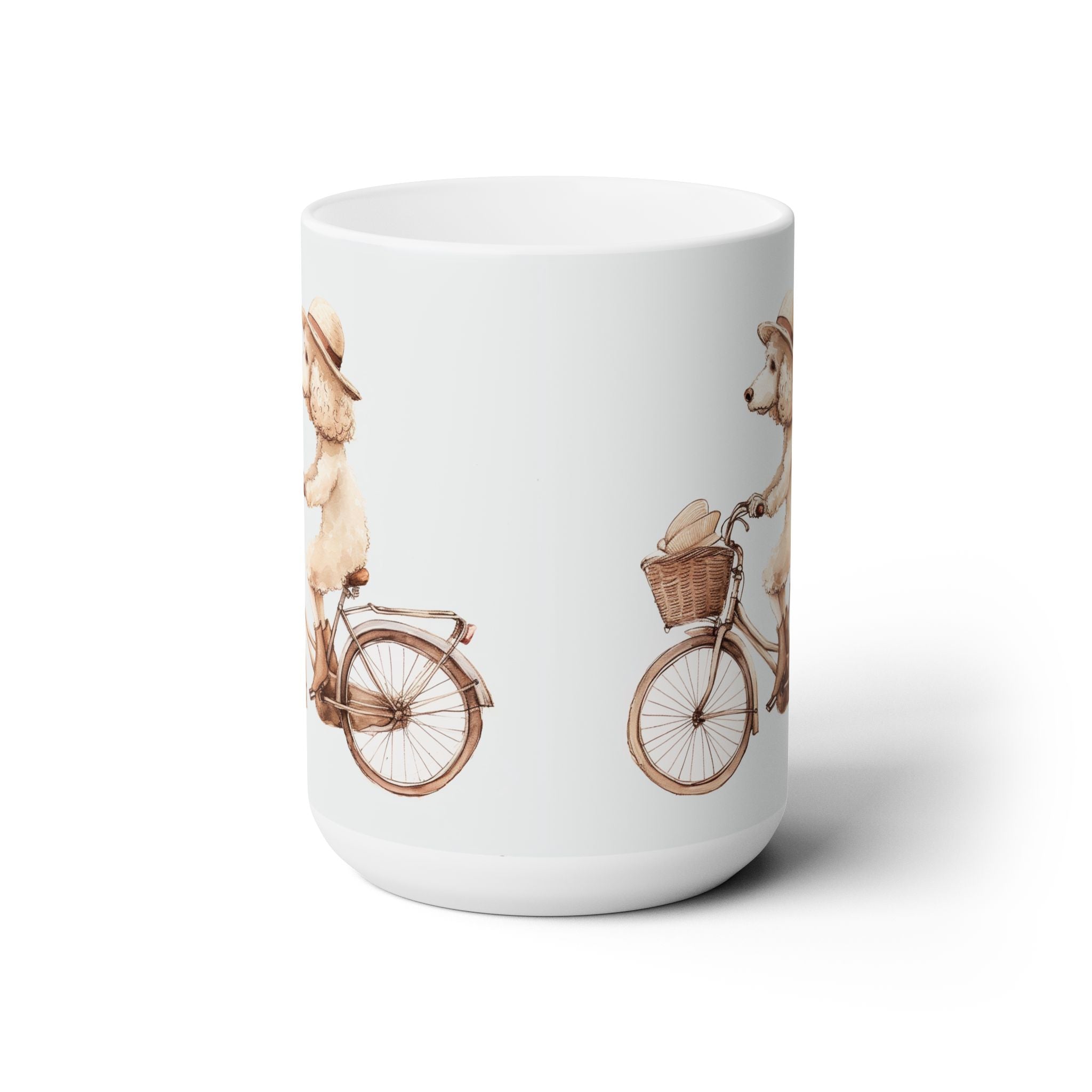 Poodle Chic Cycling Mug - Adorable Dog Lover Gift