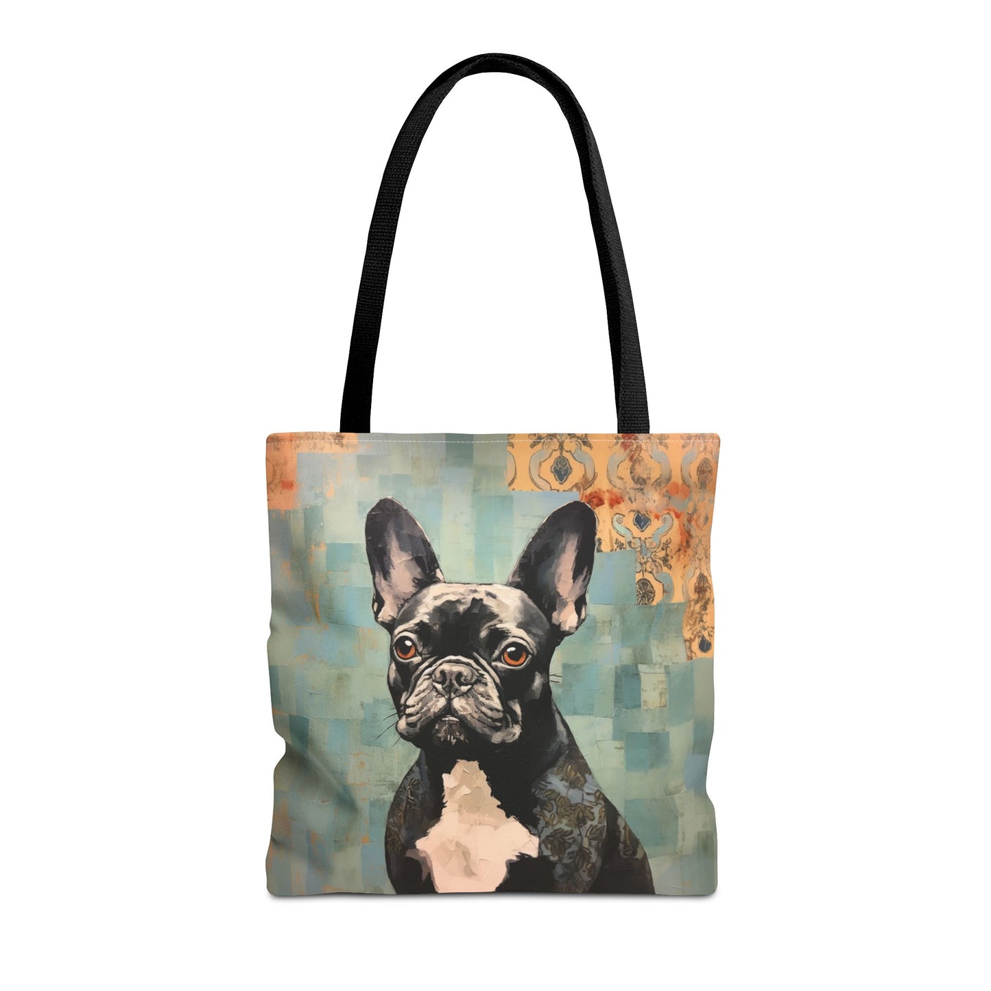 Frenchie Chic Canvas Tote Bag, Eco-Friendly Dog Lover Gift