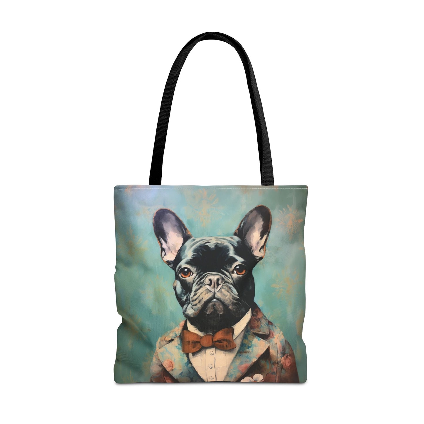 French Bulldog Charm Tote Bag, Eco-Friendly Artsy Canvas Gift