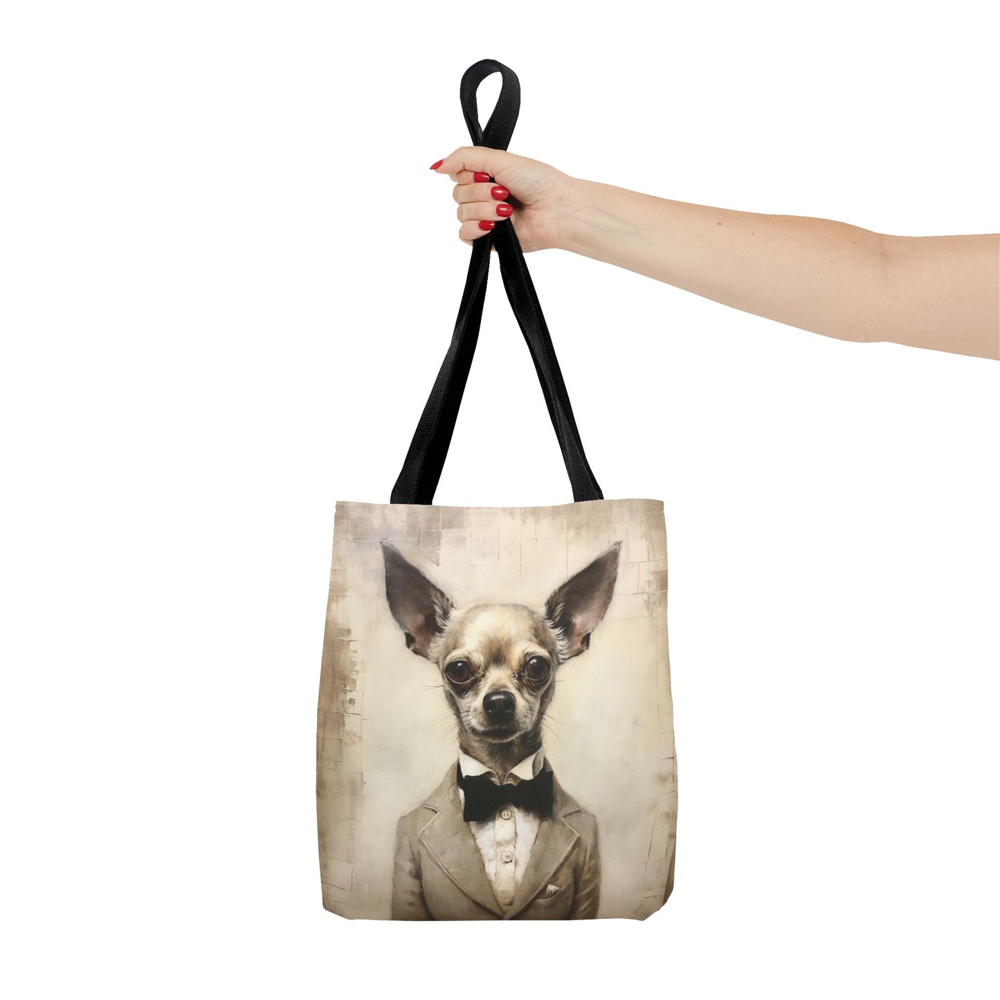 Chihuahua Sophistication Tote Bag – Dapper & Eco-Friendly Canvas