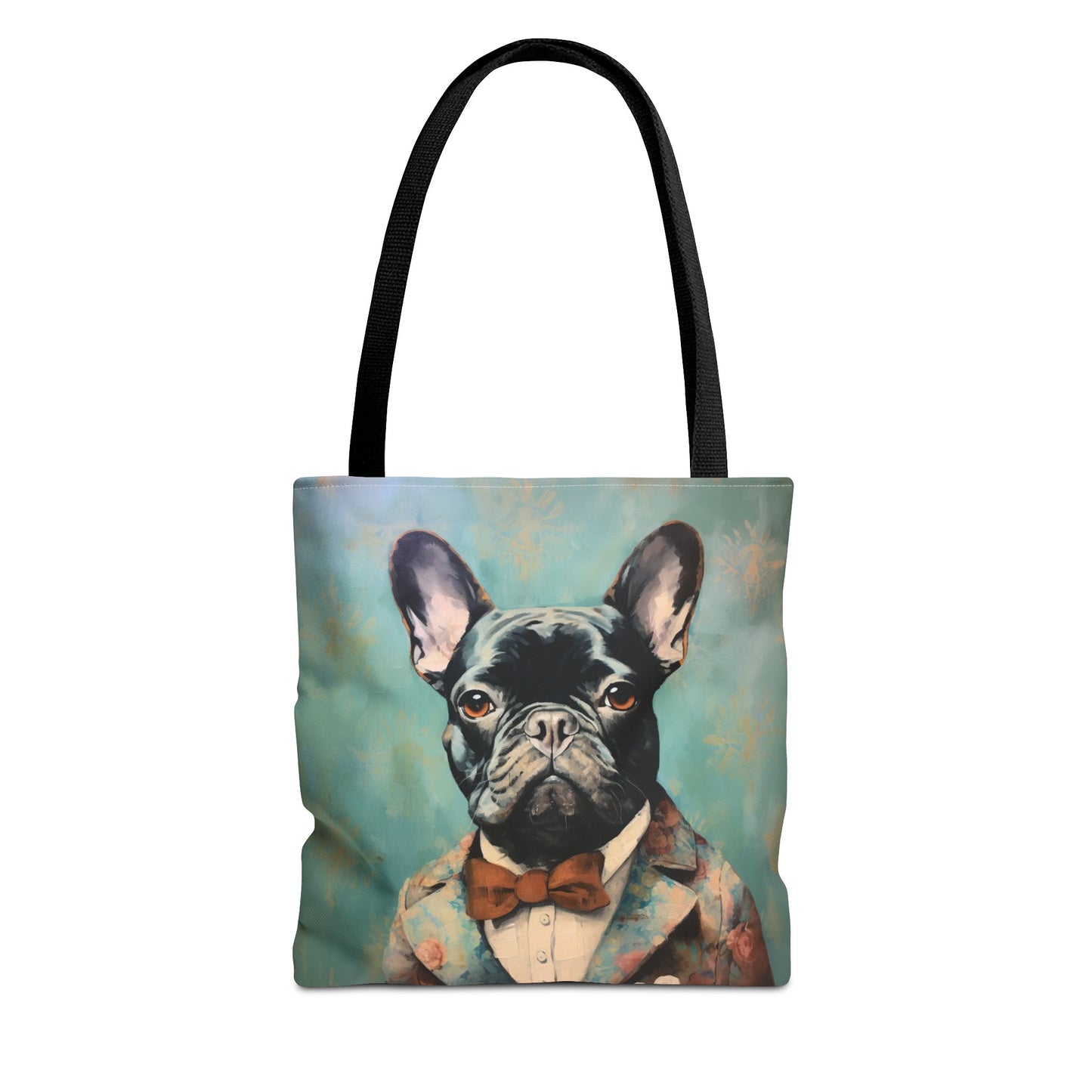 French Bulldog Charm Tote Bag, Eco-Friendly Artsy Canvas Gift