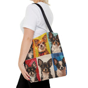 Colorful Chihuahua Pop Art Tote Bag, Pet Lover’s Gift