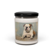 English Bulldog Vintage Art Soy Candle Gift