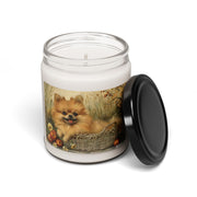 Pomeranian Bliss Candle – Adorable Dog Lover Gift, Vintage Art Soy Candle