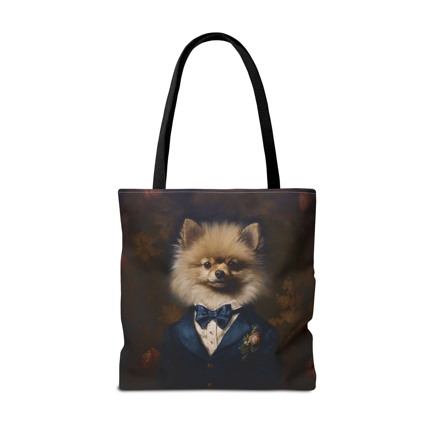 Regal Pomeranian Canvas Tote Bag, Dog Lover's Eco-Friendly Gift