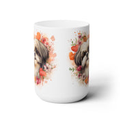 Adorable Shih Tzu Lover Mug with Floral Design - Perfect Gift!