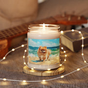 Beachside Pomeranian Candle – Adorable Dog Lover Gift