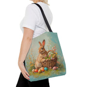 Charming Bunny Easter Tote Bag, Artistic Spring Design for Gifts