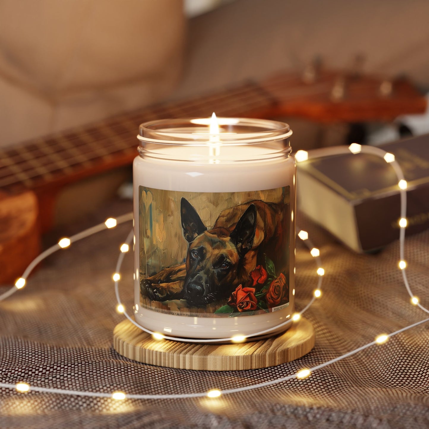 Belgian Malinois Vintage Pet Memory Candle Gift