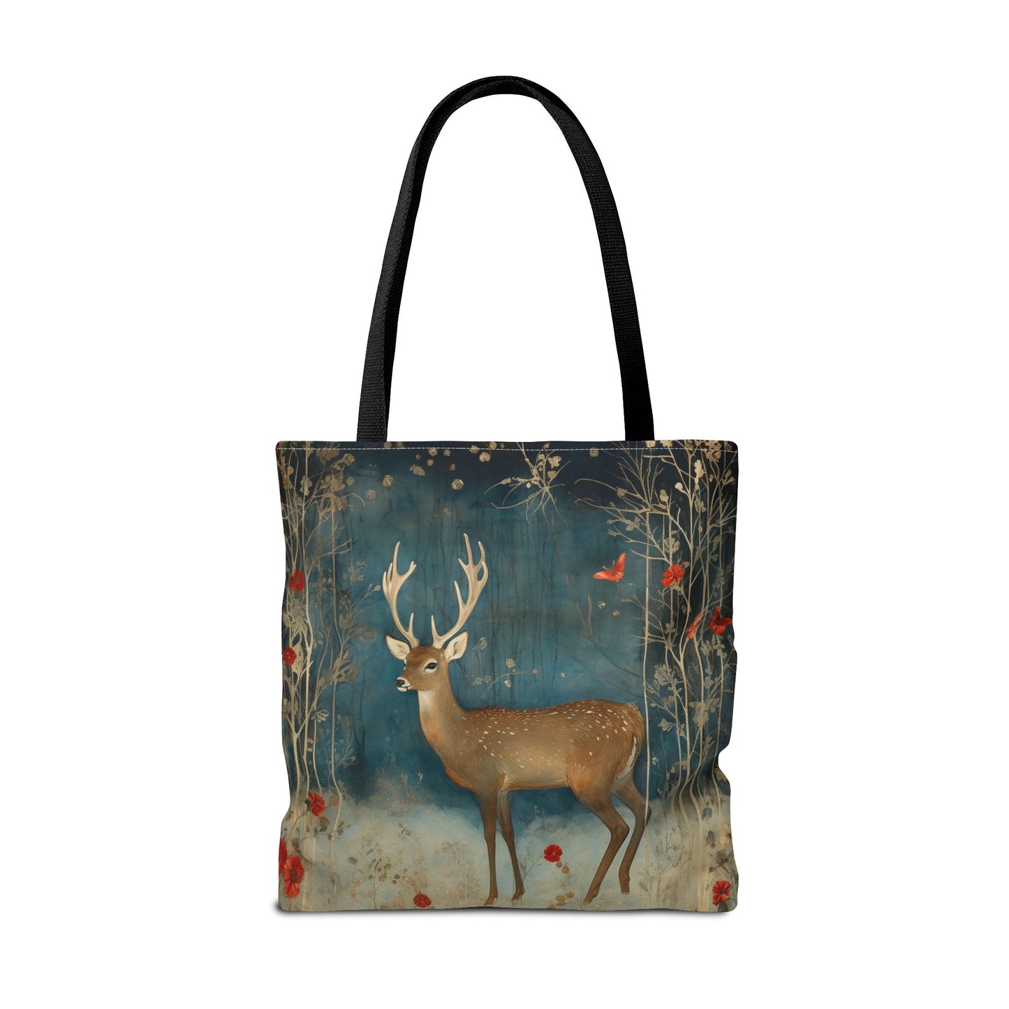 Enchanted Deer Forest Tote Bag, Eco-Friendly Gift for Nature Lovers