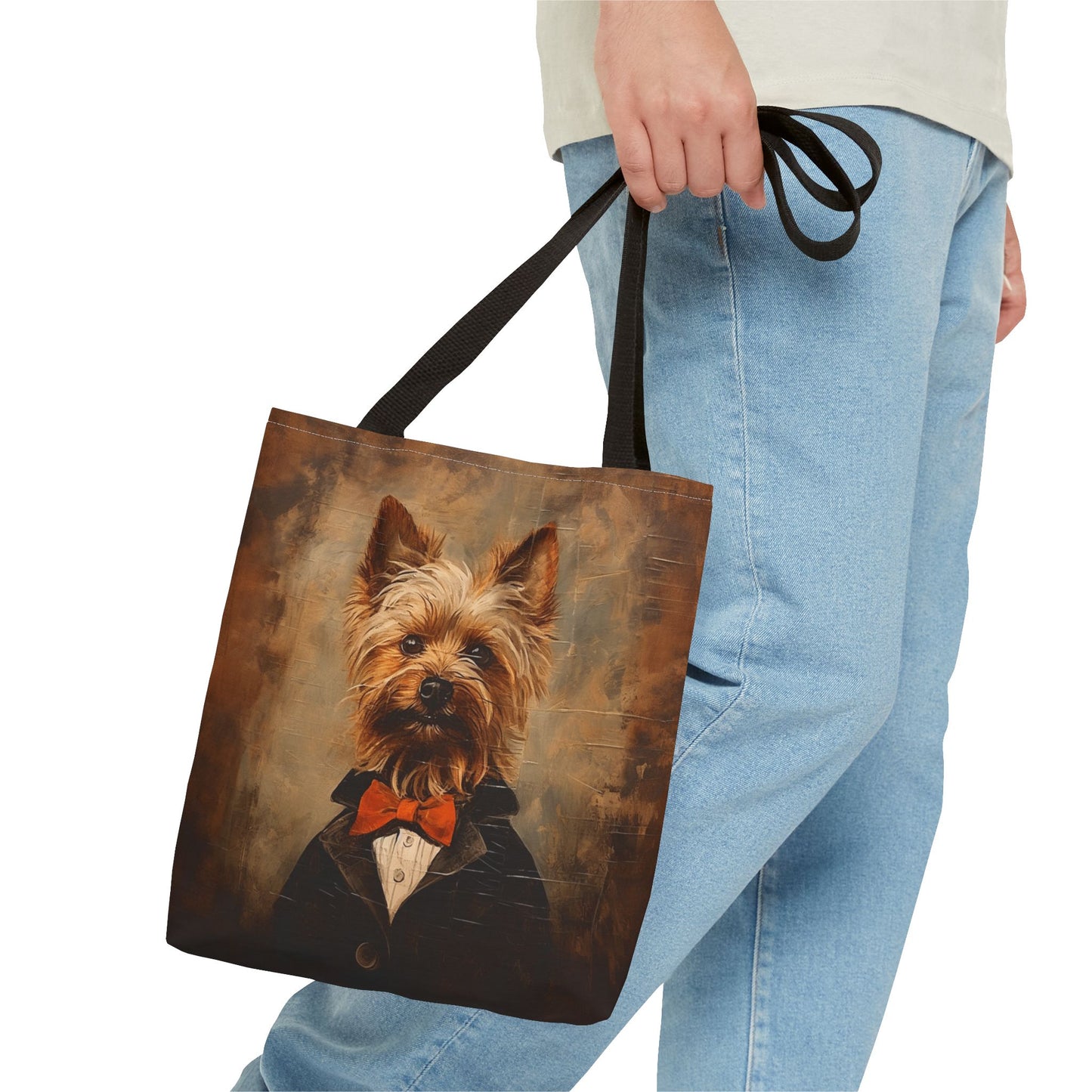 Yorkshire Terrier Tote Bag – Dapper Yorkie Elegance for Dog Lovers