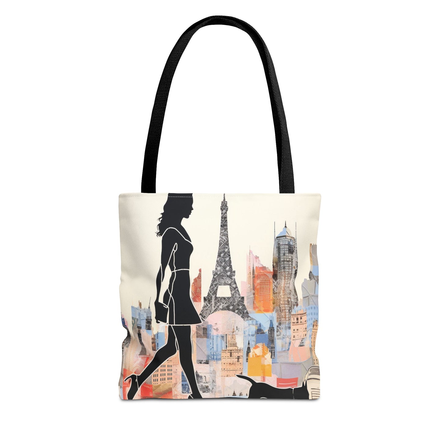 Chic Parisian Walk Tote Bag, Eco-Friendly Canvas for City Lovers