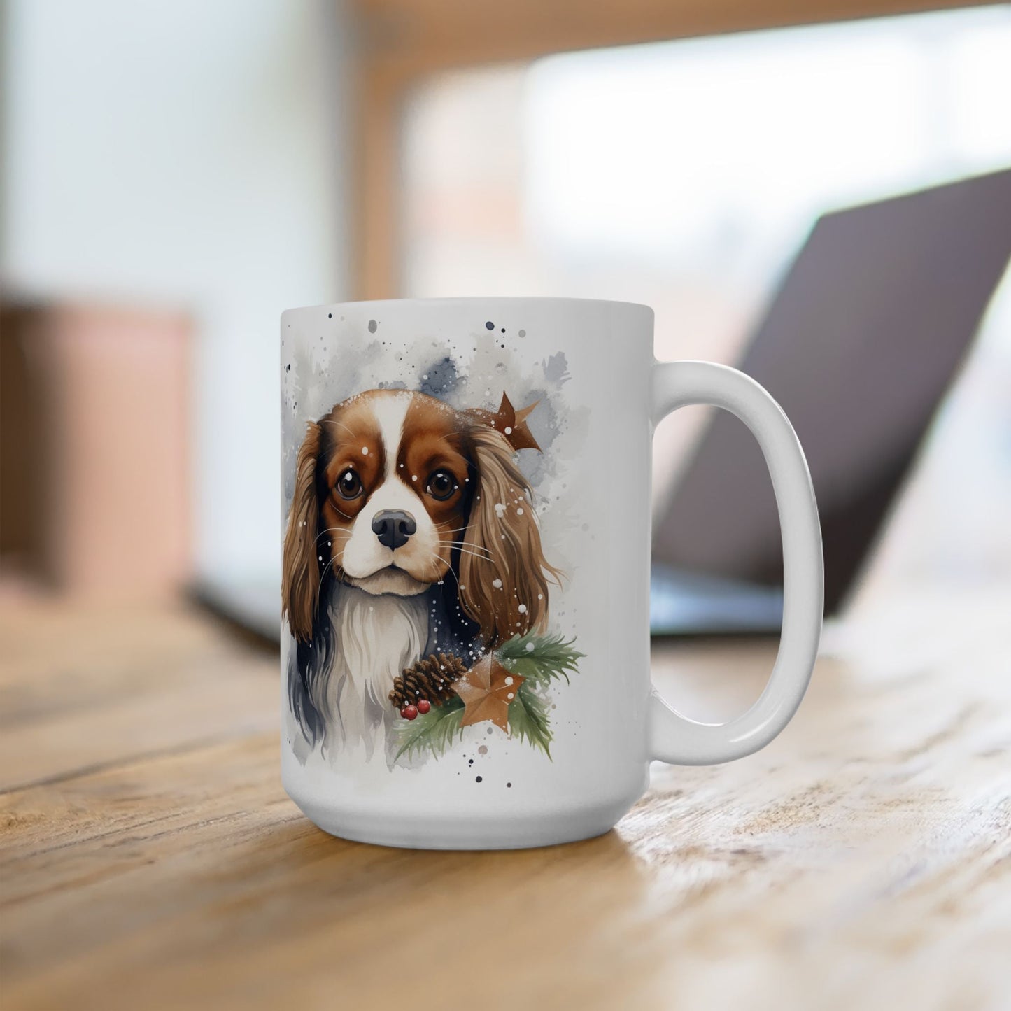 Cavalier King Charles Spaniel Christmas Mug - Cozy Holiday Gift - Darwin & Rose