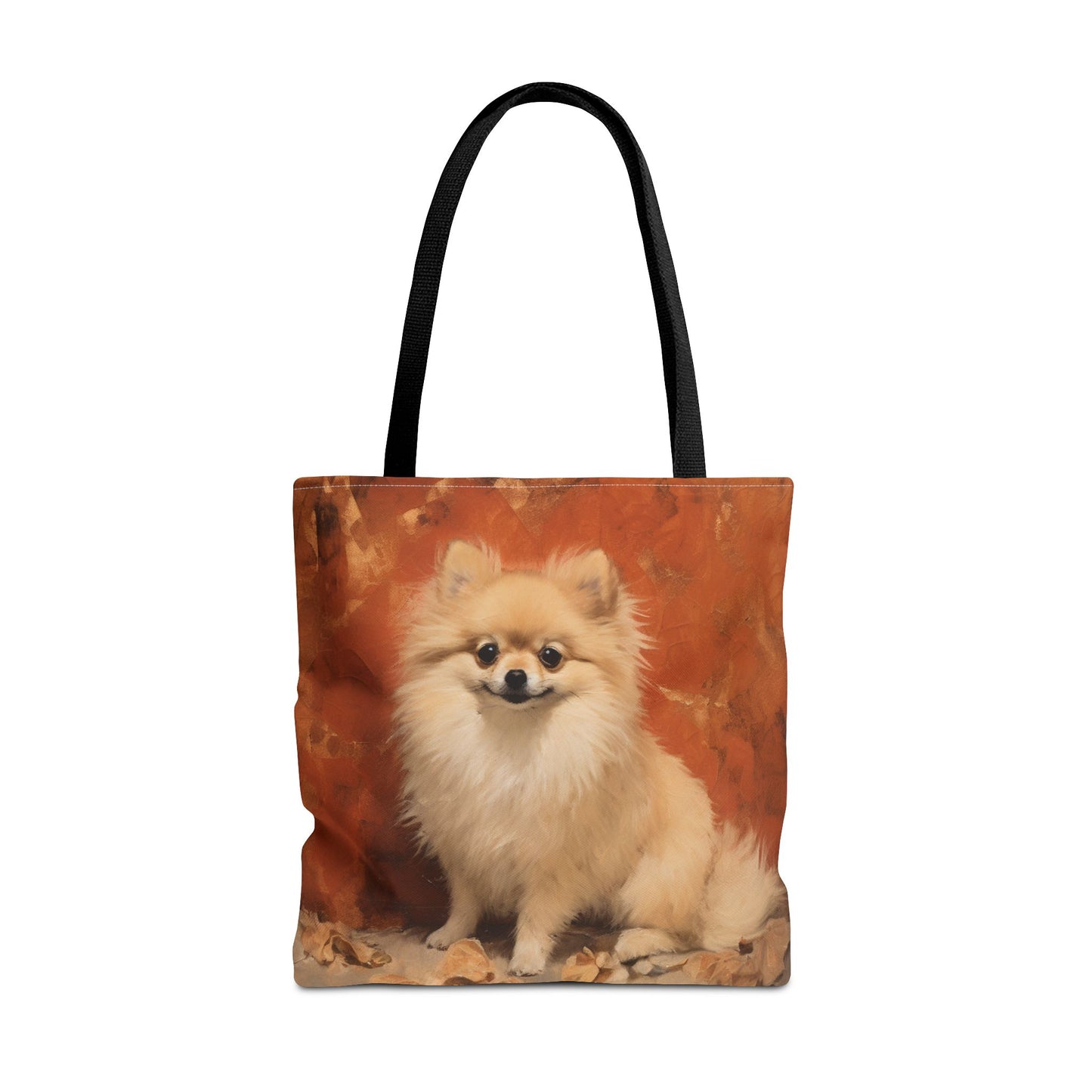 Pomeranian Charm Autumn Tote Bag, Eco-Friendly Dog Lover Gift