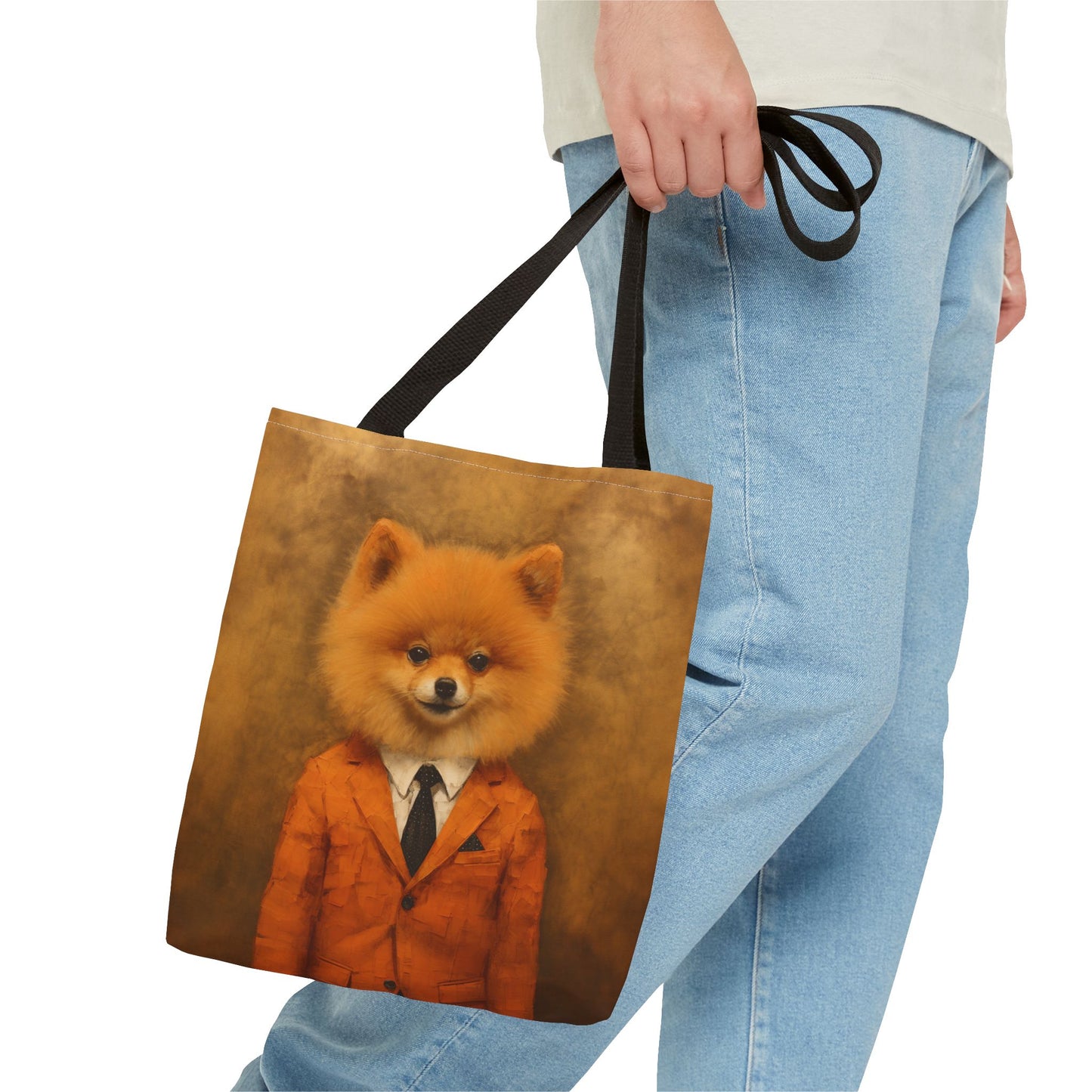 Executive Pomeranian Tote Bag – Artistic, Stylish, Dog Lovers' Essential