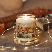 Pomeranian Bliss Vintage Rose Candle Gift