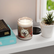 Samoyed Smile Candle - Cozy Art for Dog Lovers