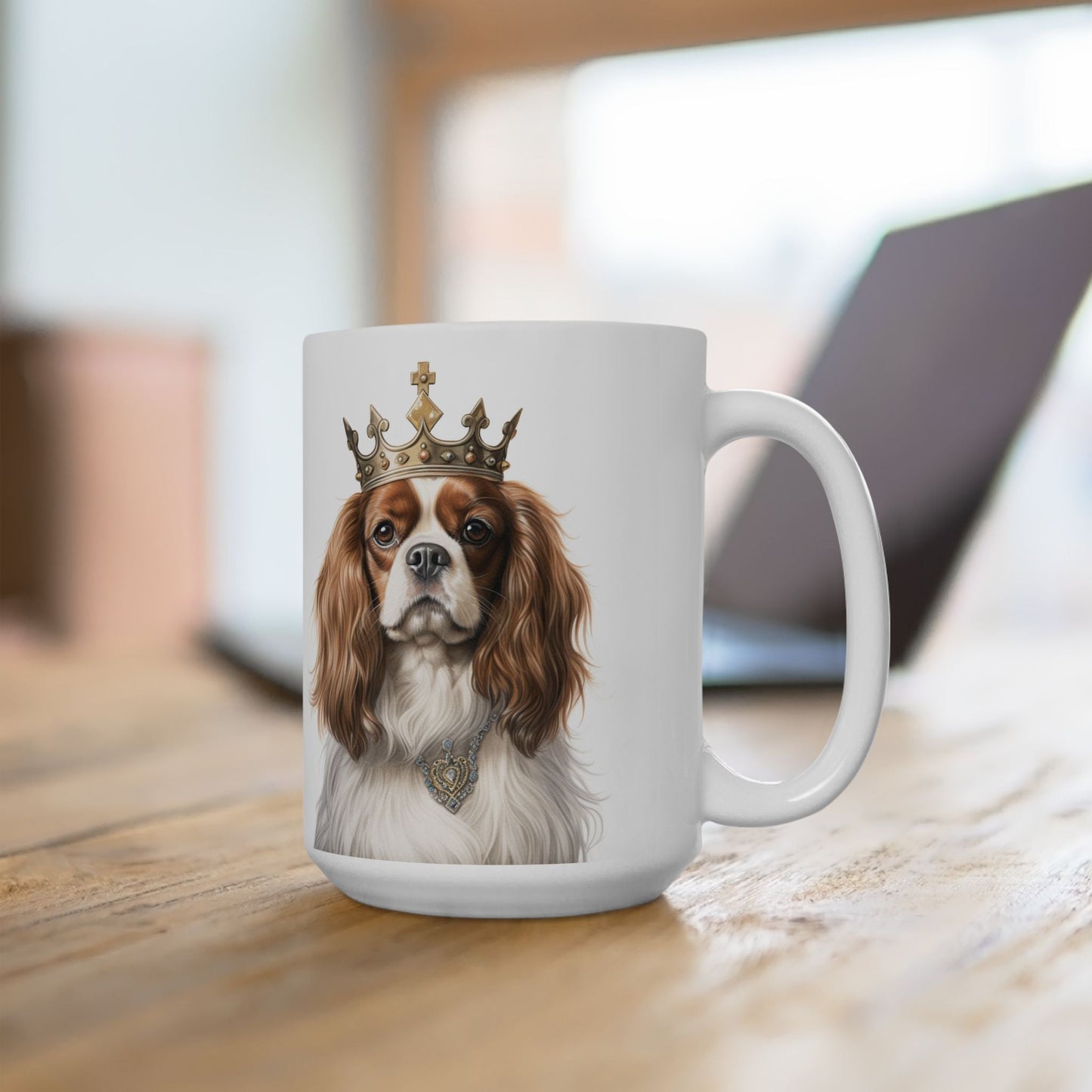 Cavalier King Charles Spaniel Royal Mug | Crowned Cavie Coffee Cup