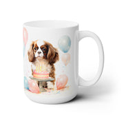 Cavie Birthday Celebration Mug – Adorable Cavalier King Charles Dog Gift