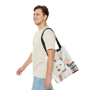 Westie Love Tote Bag - Stylish Canvas Shopping Bag for Pet Enthusiasts