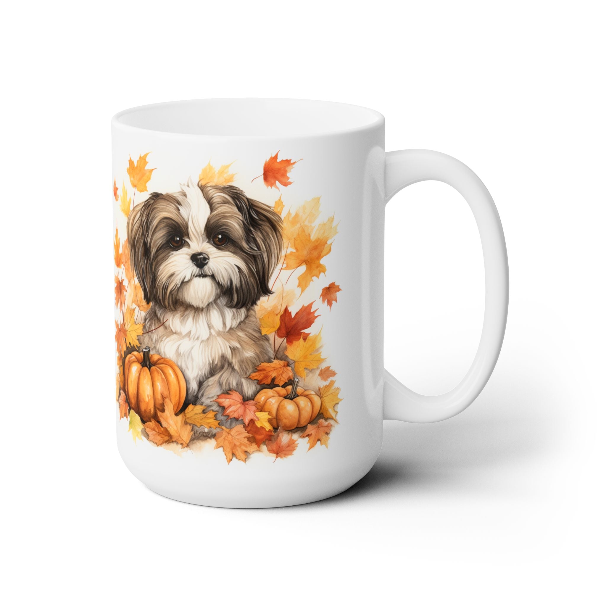 Shih Tzu Fall Harvest Mug - Perfect for Dog Lovers & Autumn Vibes