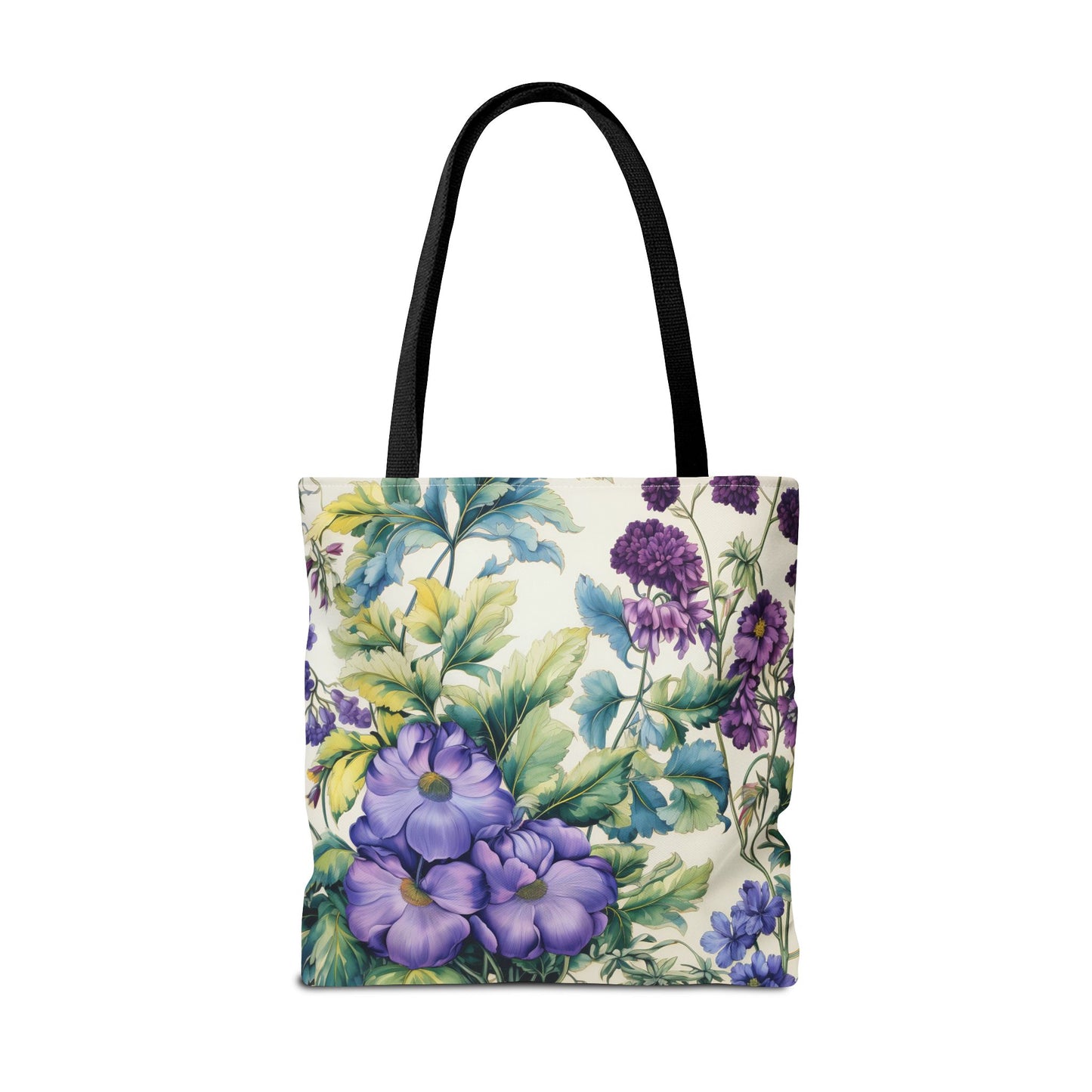 Floral Bloom Canvas Tote Bag, Eco-Friendly Grocery and Market Bag