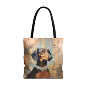 Elegant Dachshund Tote Bag - Artistic Design for Dog Lovers